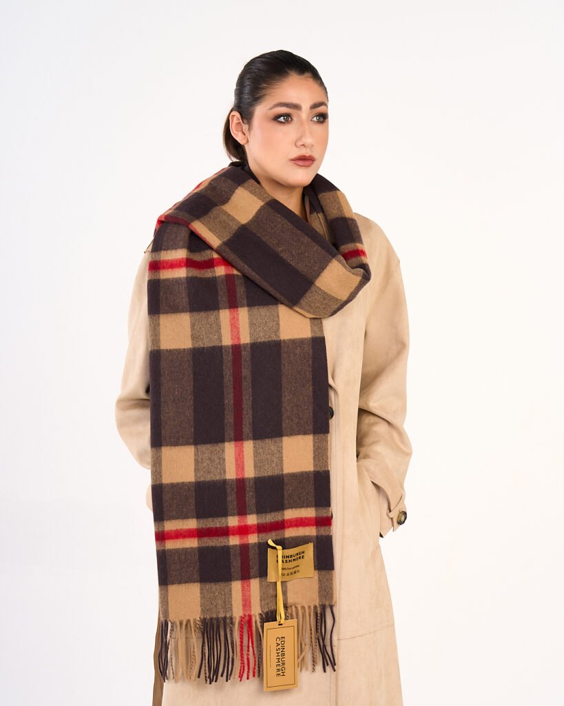Iconic designer cashmere scarves