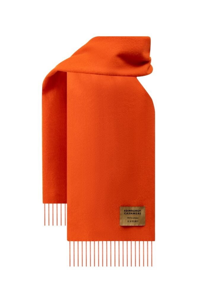 Orange Cashmere Scarf