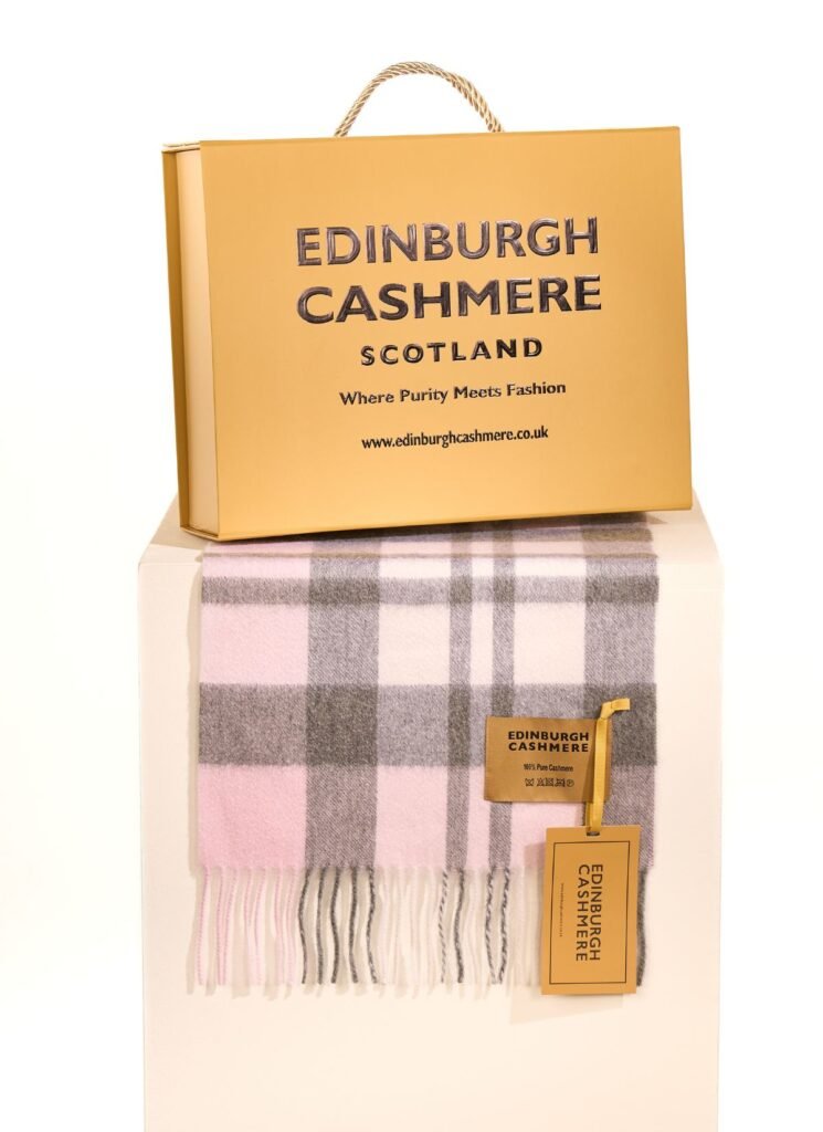 Edinburgh Cashmere’s DC Scott and DC Check Scarves