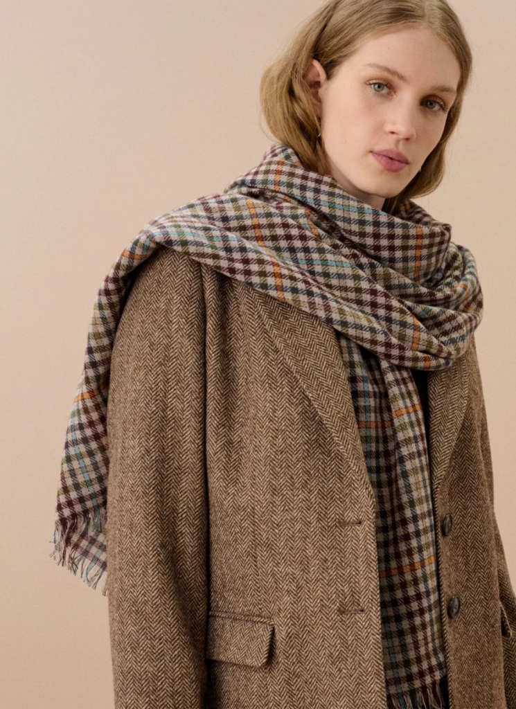 Cashmere Checked Chartouche 