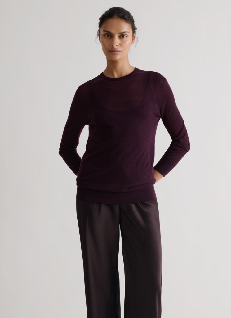 Women's TENCEL™ Cashmere Double Layered Crew Neck Jumper