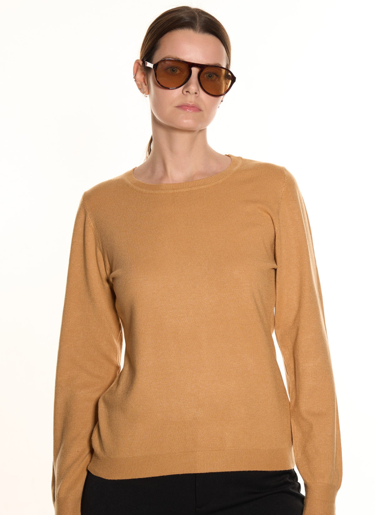 Scott Cashmere Camel Women's Sweater