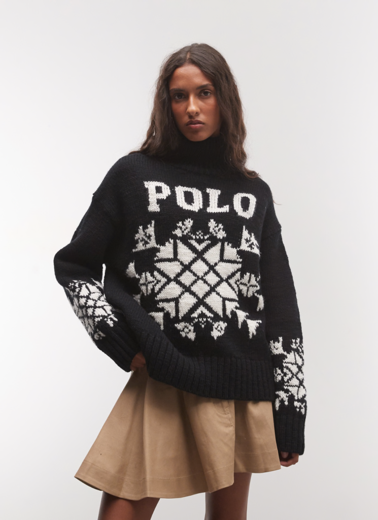 Polo Ralph Lauren holiday sweater in black