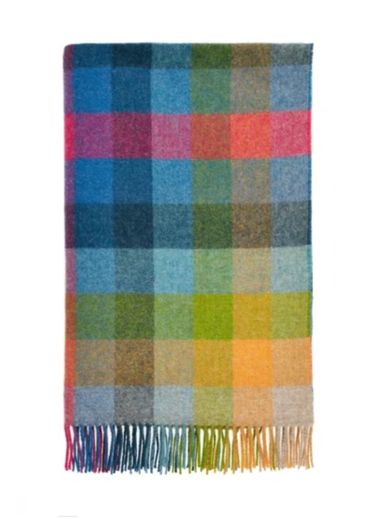 Woolroom Harlequin Shetland Throw - Tutti Fruitti
