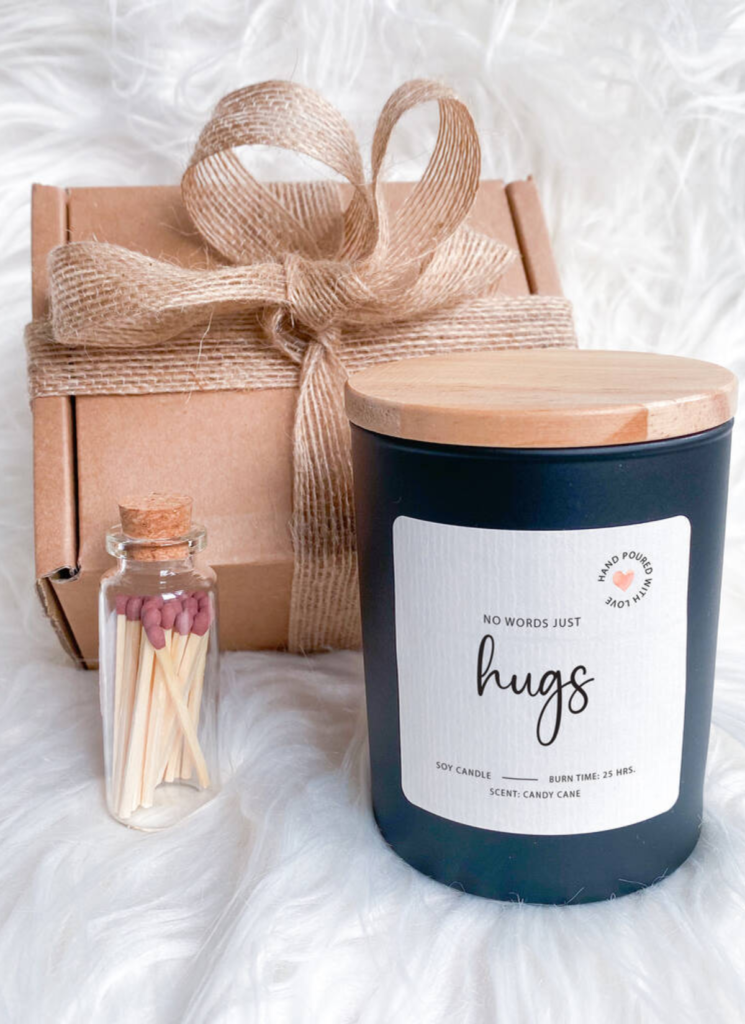 No Words Just Hugs Candle Gift Set