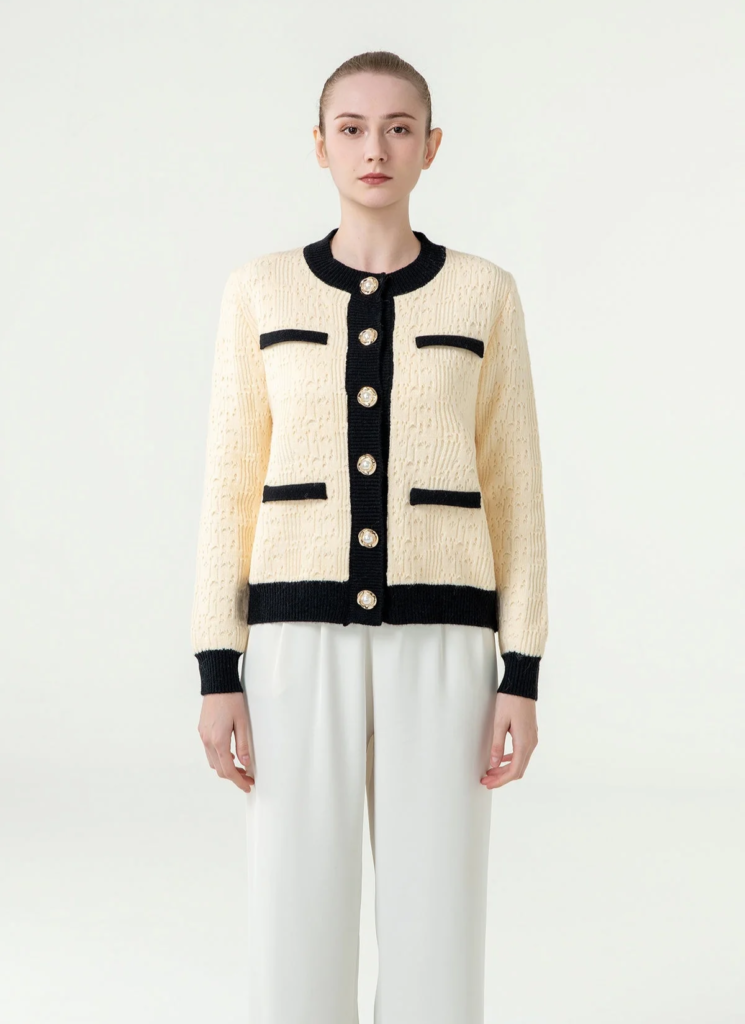 Women's Cardigan Exclusive Design - Cream 